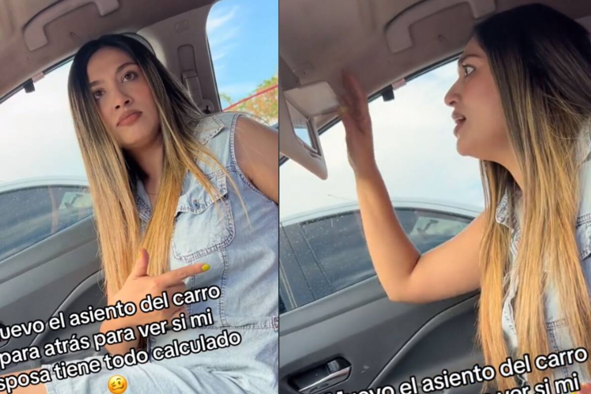 Mujer sospecha de infidelidad de su esposo por cómo está puesto el asiento del carro