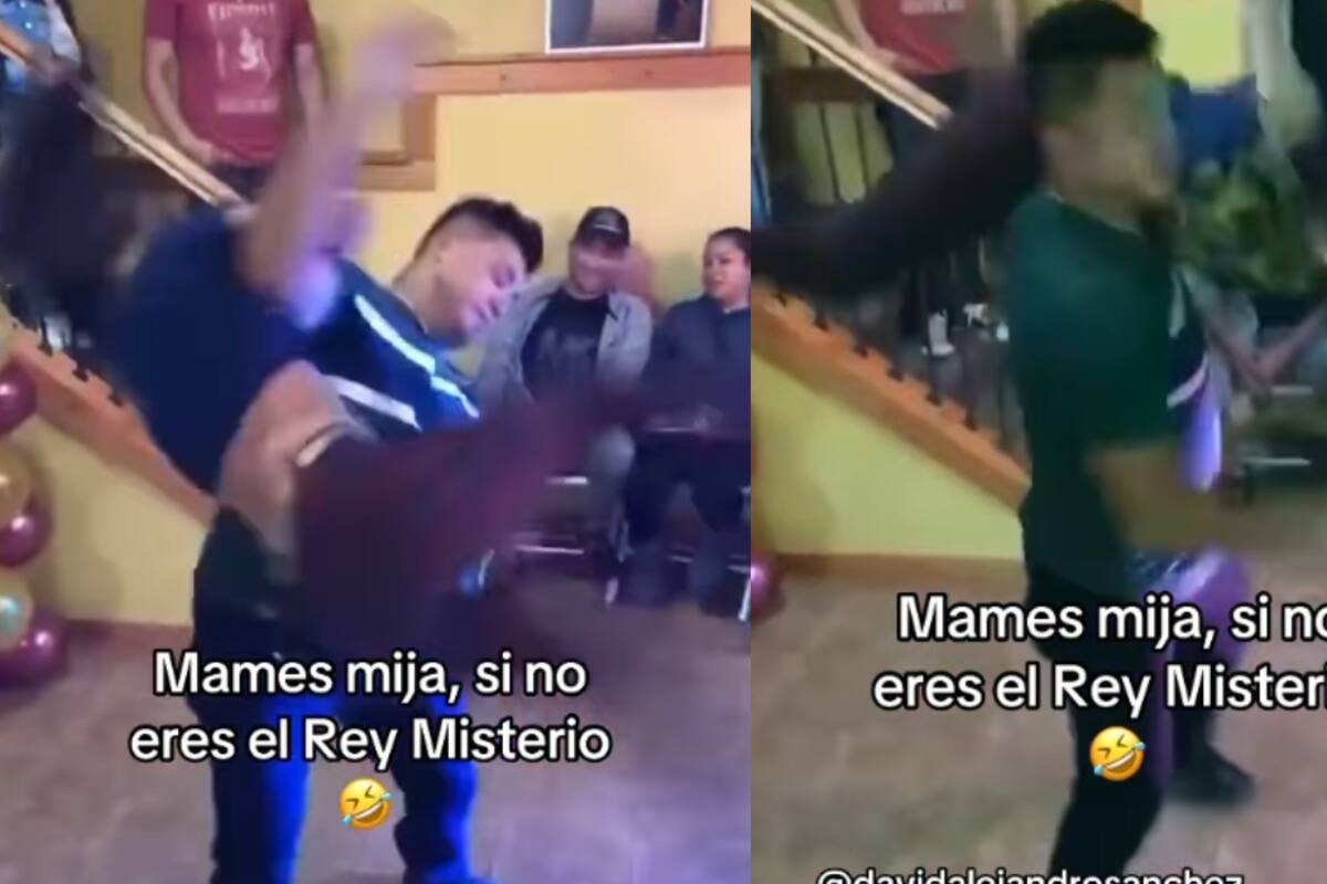 “Se cree Rey Mysterio”: comparan a joven con el famoso luchador por su forma de bailar