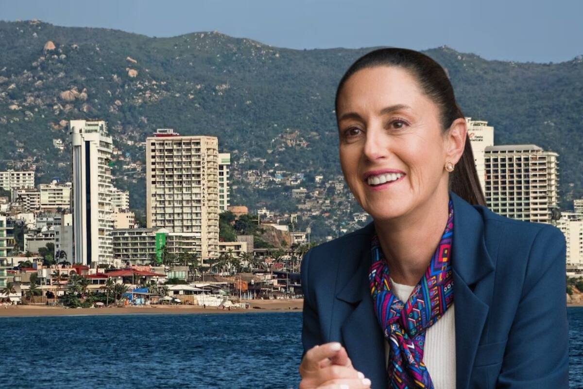 Claudia Sheinbaum, presidenta de México, lanzó el plan “Acapulco se transforma contigo” para revitalizar el puerto tras desastres naturales como los huracanes Otis y John. Foto: especial