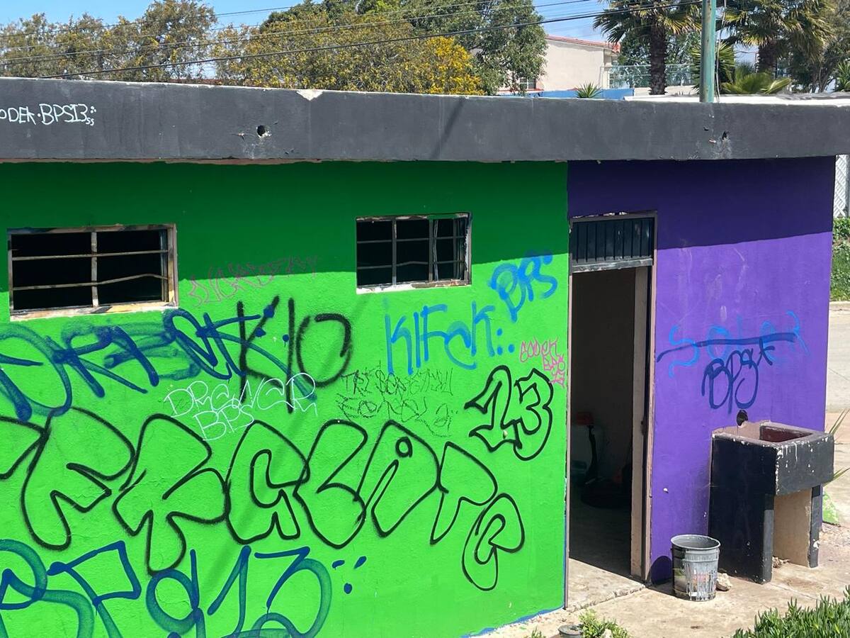 El parque luce descuidado a pesar de que es el único espacio recreativo en la colonia Ampliación Lucio Blanco.