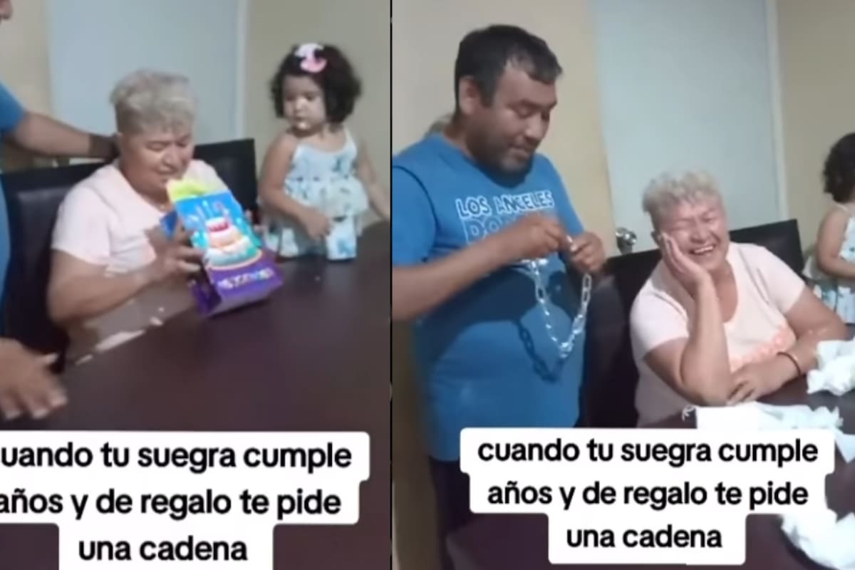“Usted me pidió una cadena la vez pasada”: Hombre sorprende a su suegra con un inusual pero divertido regalo