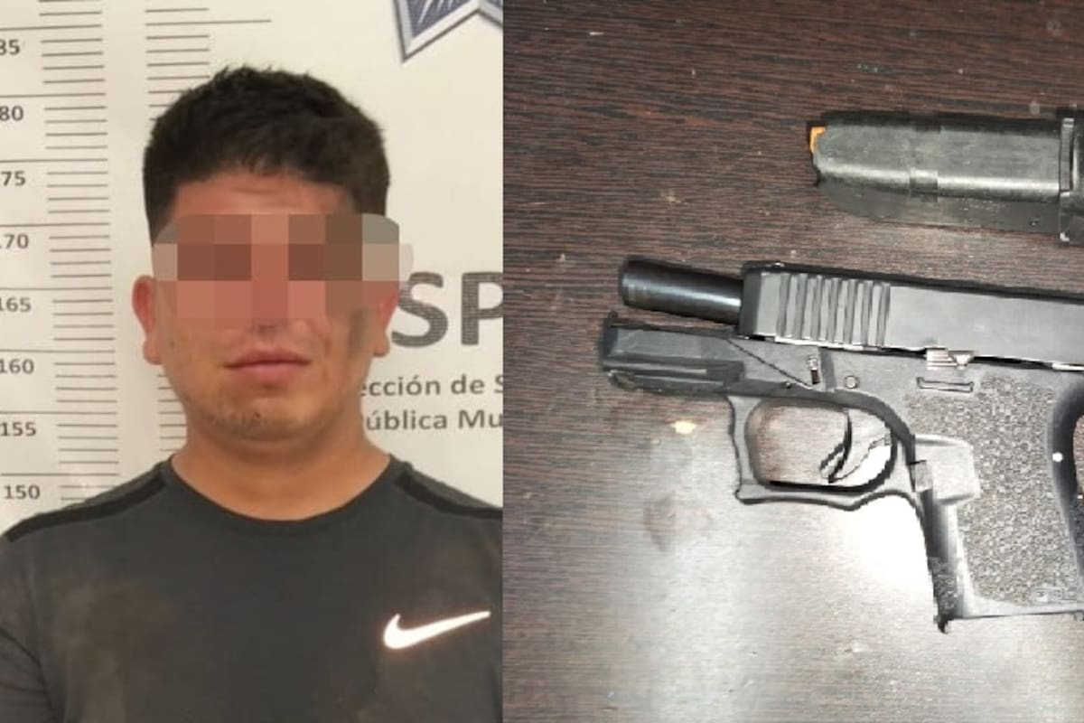 Hermana lo delata por portar pistola; termina detenido en la colonia Independencia