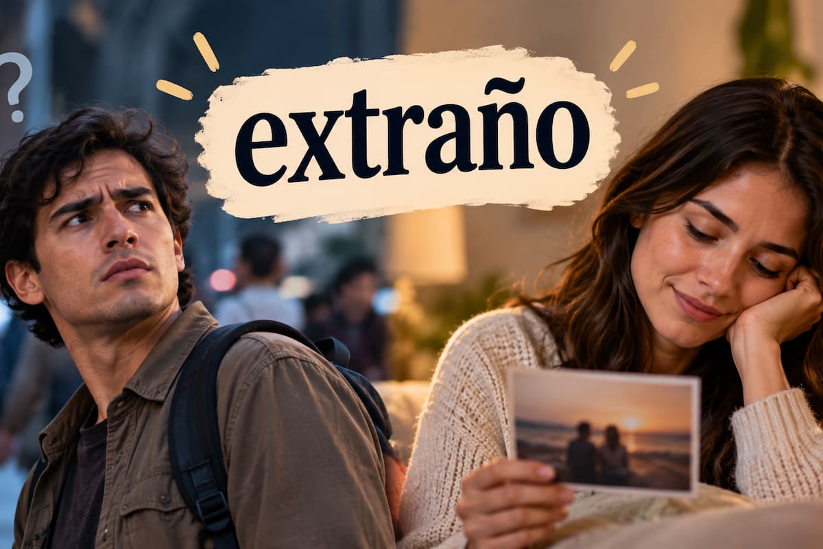 ¿Por qué “extraño” significa raro y también echar de menos?