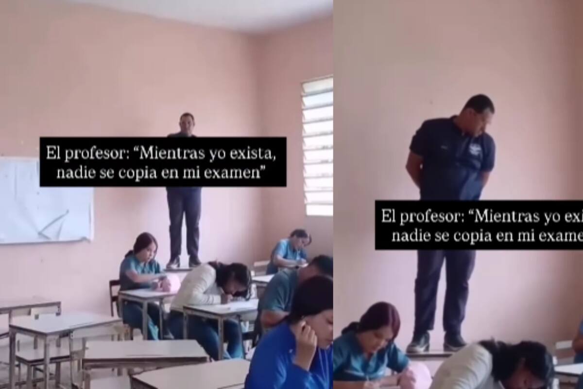 Maestro se hace viral por su ingeniosa manera de evitar que sus alumnos copien en los exámenes