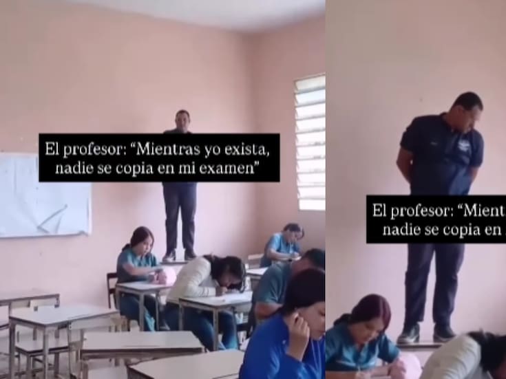 Maestro se hace viral por su ingeniosa manera de evitar que sus alumnos copien en los exámenes