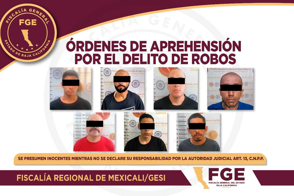 Captura FGE a sujetos buscados por el delito de robo