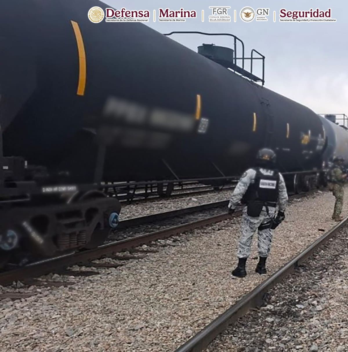 Decomiso de sombustible en Coahuila.