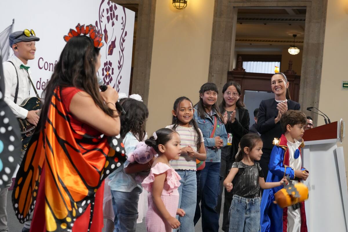 La presidenta Claudia Sheinbaum Pardo celebra a los niños en su día este 30 de abril del 2025. | Crédito: Presidencia