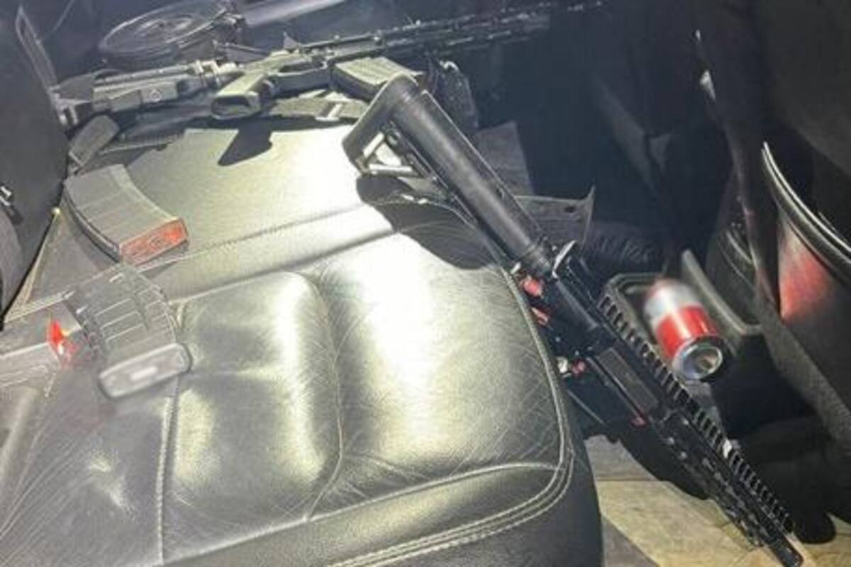 GN halla rifles y cartuchos en auto robado