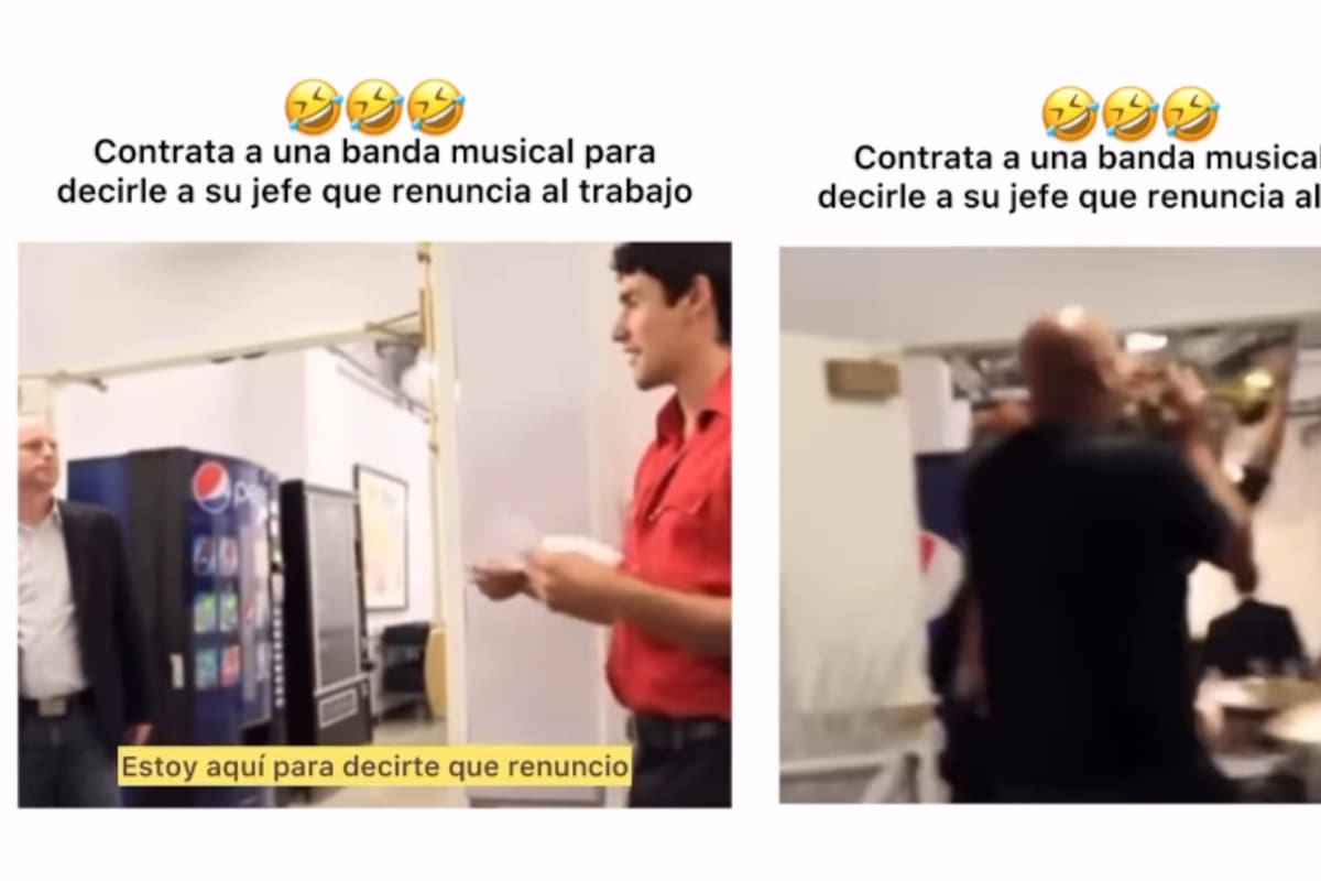 Hombre renuncia a su trabajo con banda musical y sorprende a todos