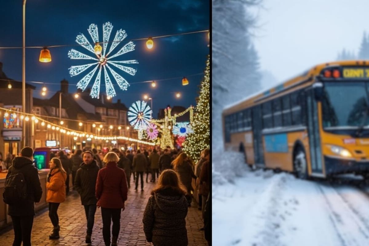 Ocho lesionados tras volcadura de autobús en la frontera; viajaban a México para las fiestas decembrinas