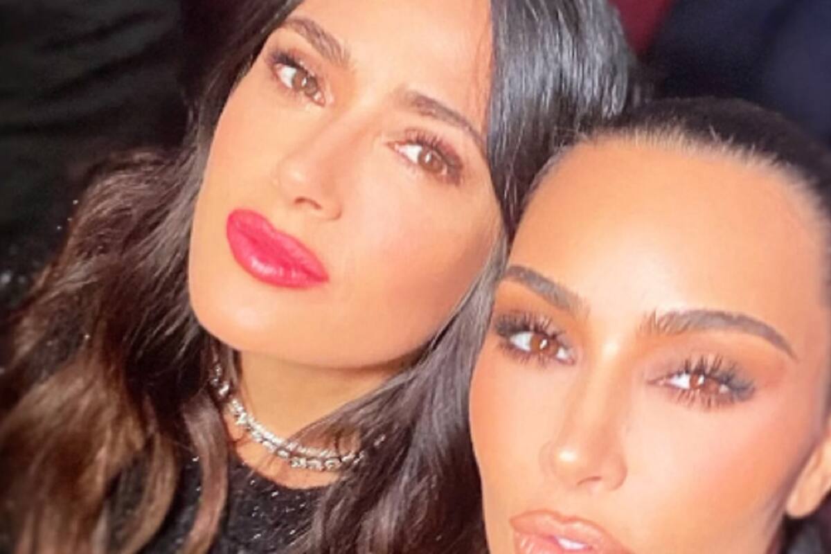 Salma Hayek expone divertidos detalles de su encuentro con Kim Kardashian