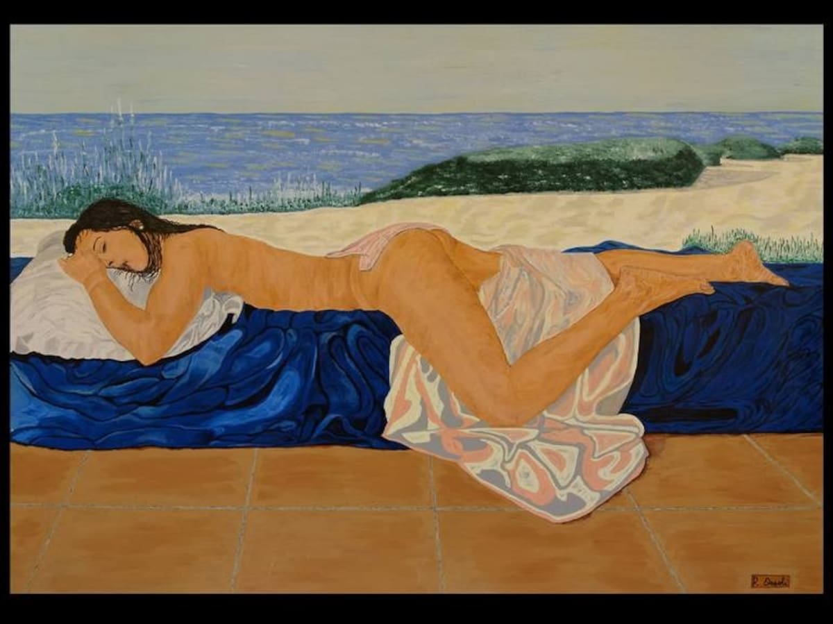 Woman Relaxing, Pietro Ossoli
