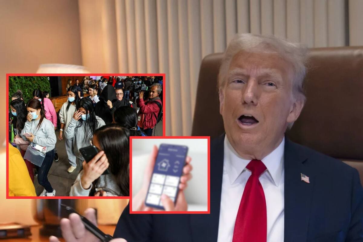 Gobierno de Trump crea app para que inmigrantes indocumentados se autodeporten. | Crédito: REUTERS/AP/Canva
