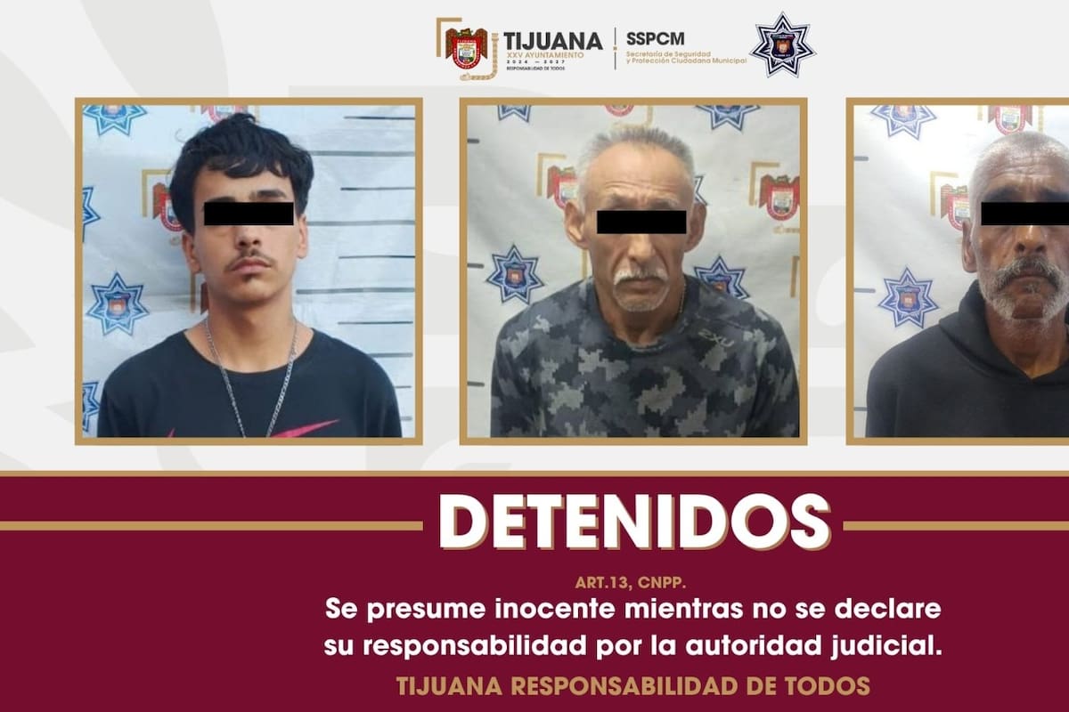 Arrestan a tres por portación de arma de fuego