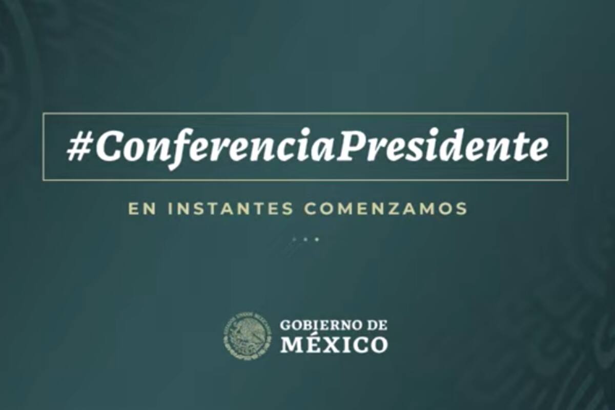 Sigue la conferencia de AMLO desde el Palacio Nacional