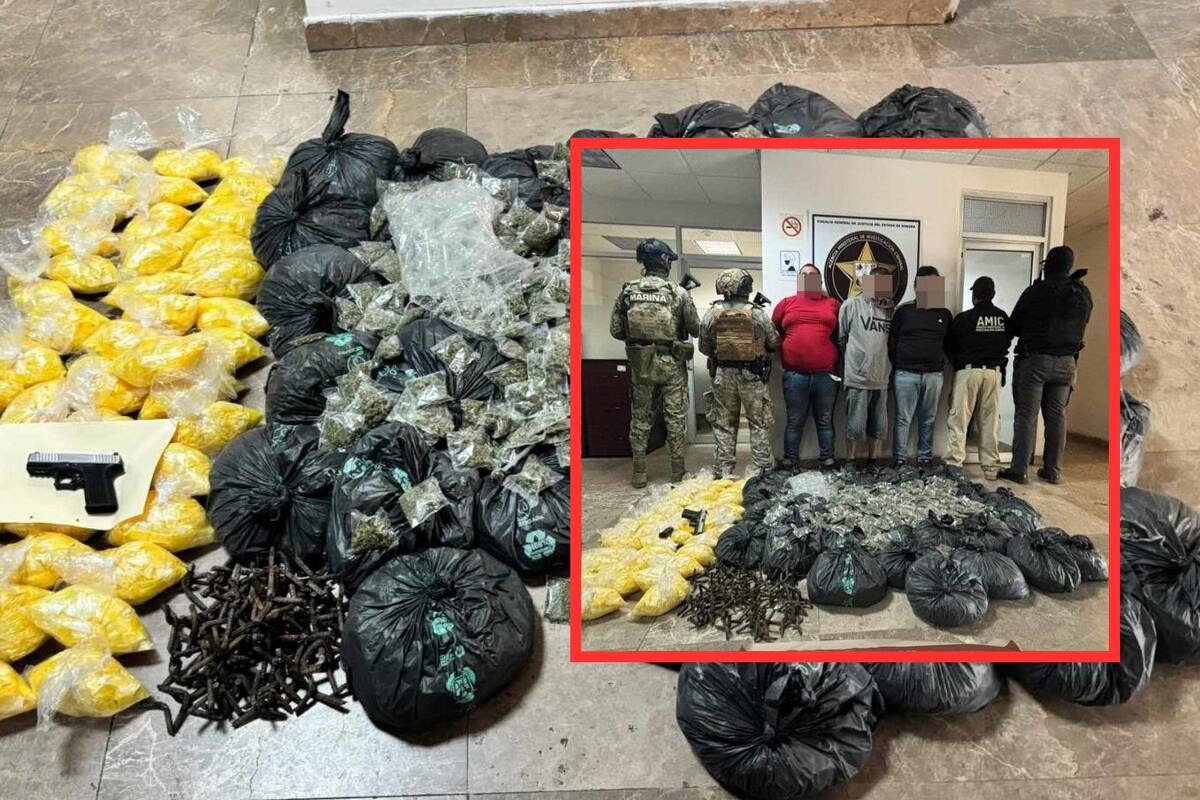Tres detenidos con envoltorios de droga, arma de fuego y vehículos en operativo de seguridad