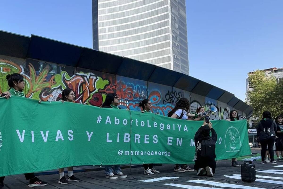 Durante protesta en CDMX, organizaciones a favor del aborto piden eliminar estigma y criminalización