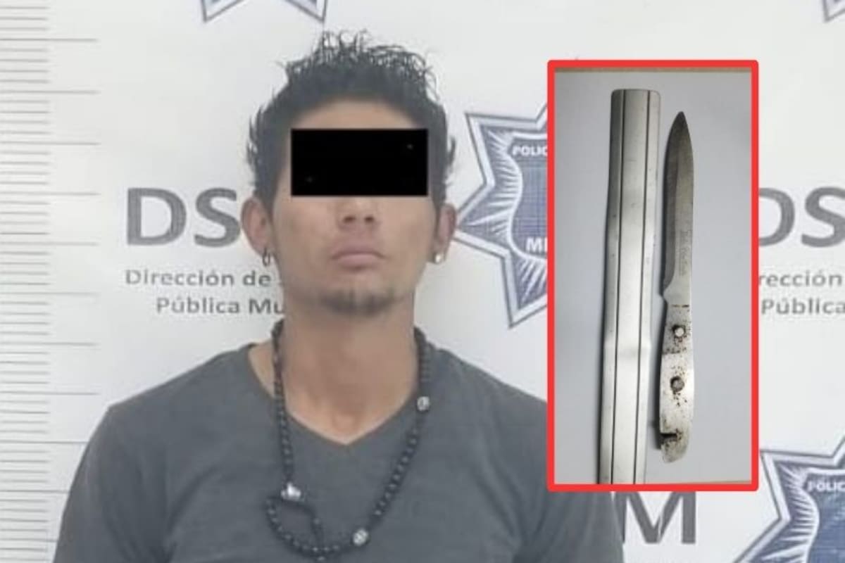 Sujeto armado es detenido dentro de plaza comercial