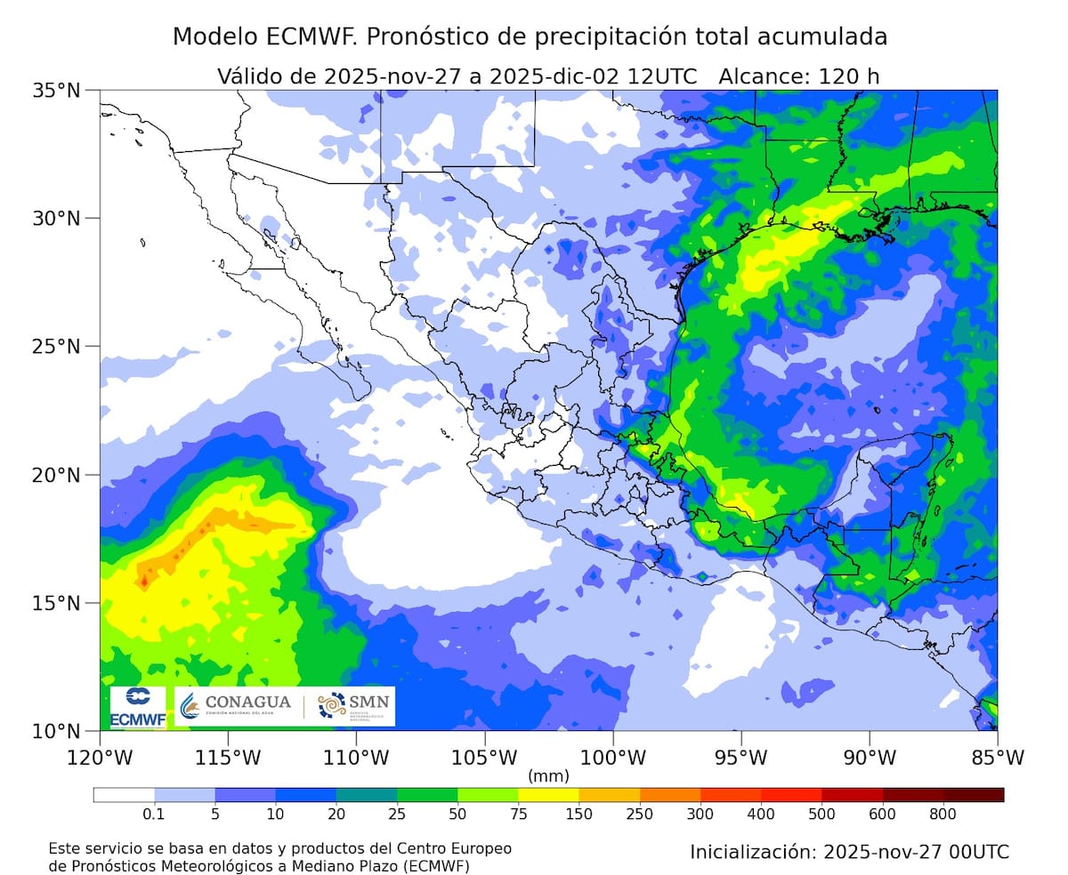 Imagen gráfica del SMN.