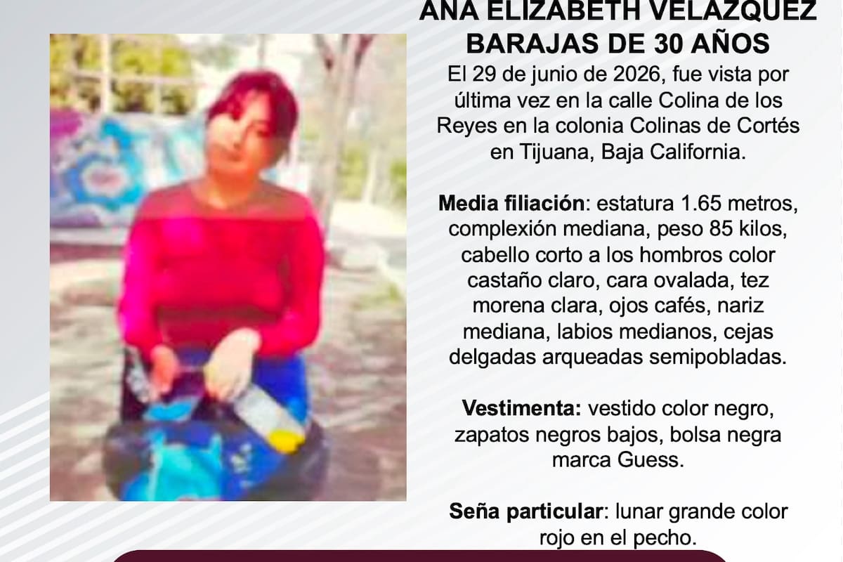 Se busca Ana Elizabeth Velázquez Barajas de 30 años