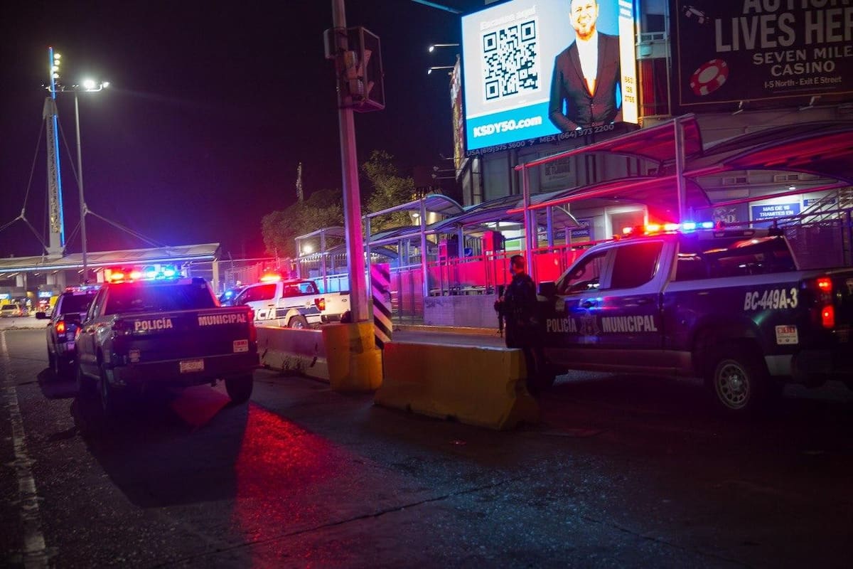 La movilización se originó por la presencia de unidades oficiales provenientes de otro municipio sin previo aviso a la Policía Municipal de Tijuana. Foto: Cortesía