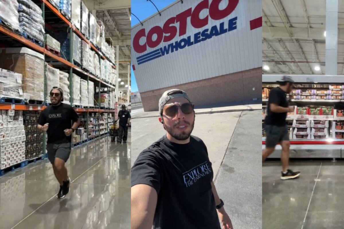 Hombre se vuelve viral por correr hasta un Costco: recorrió más de 6.5 kilómetros