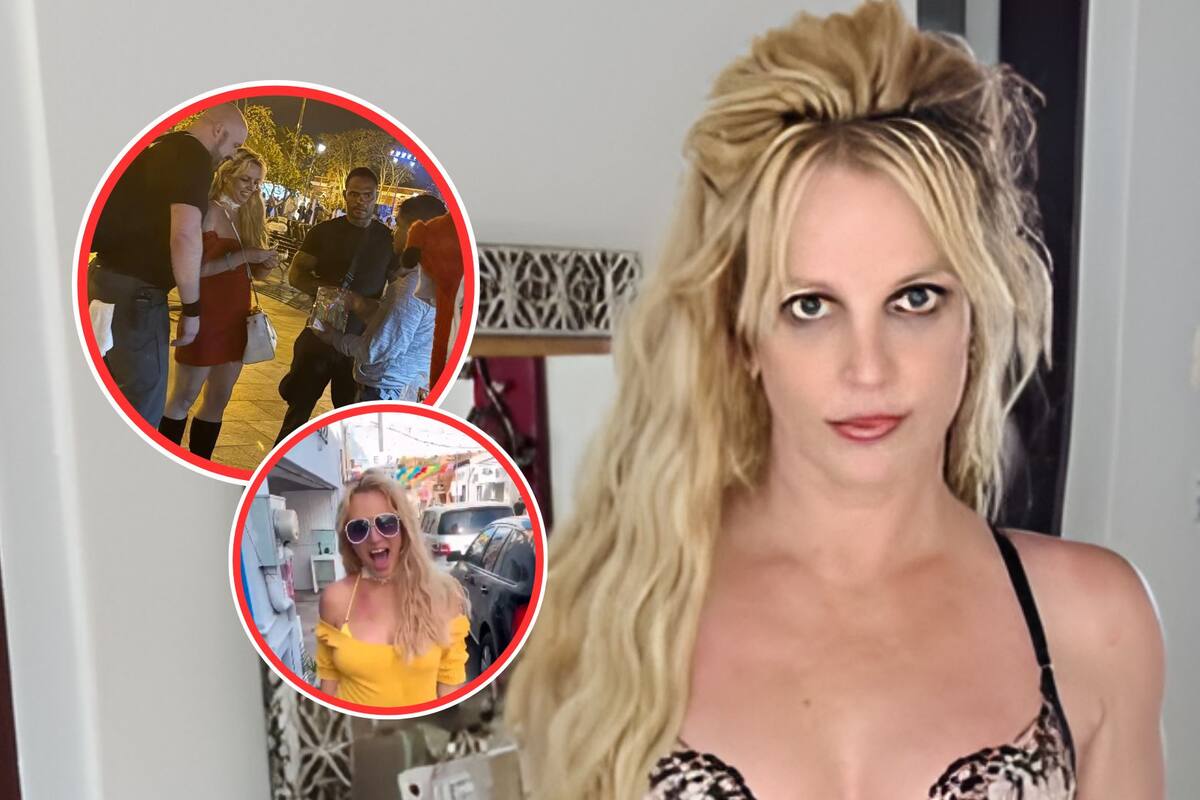 Captan a Britney Spears paseando por las calles de Los Cabos