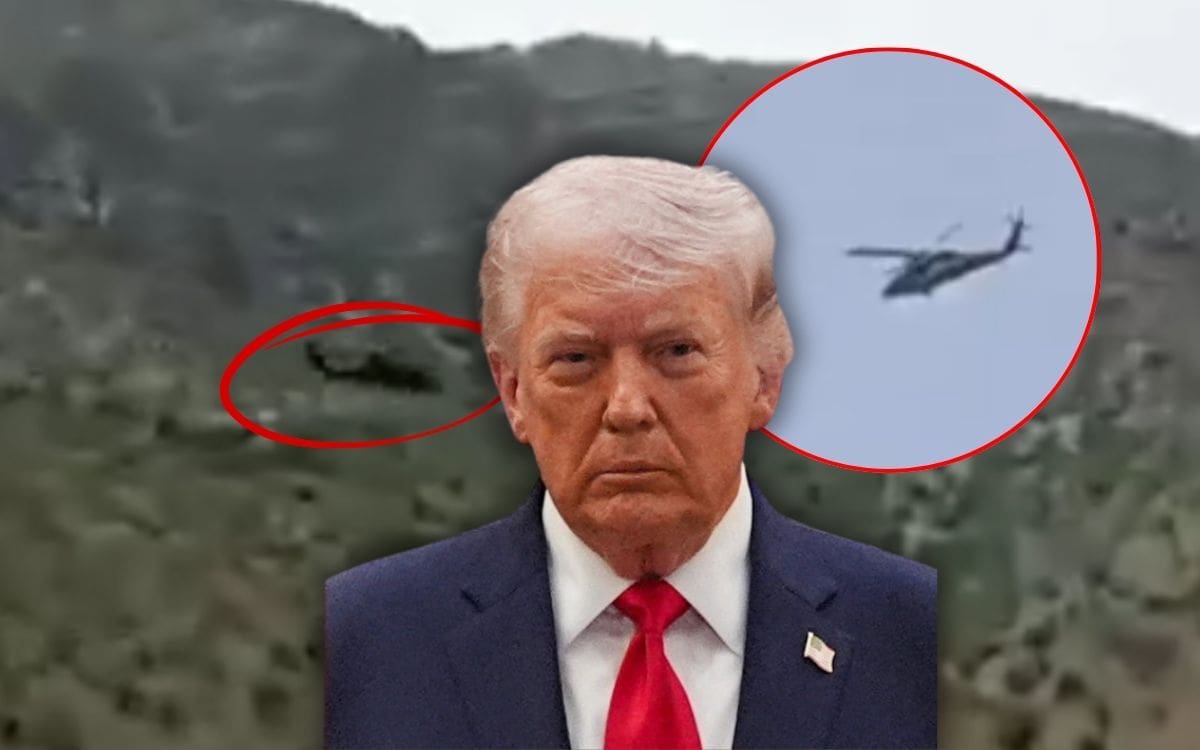 Un avión de combate estadounidense cae en Irán y desata operativo de rescate tras reportes de piloto eyectado, mientras mensajes en televisión local ofrecen recompensas y piden a civiles ubicarlo en plena guerra regional. | Crédito: Imágenes tomadas de videos en X/REUTERS