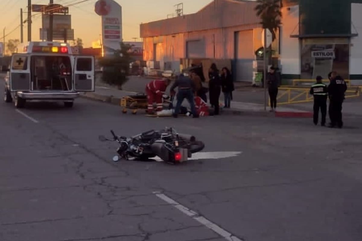 Accidente de tránsito deja a una persona lesionada
