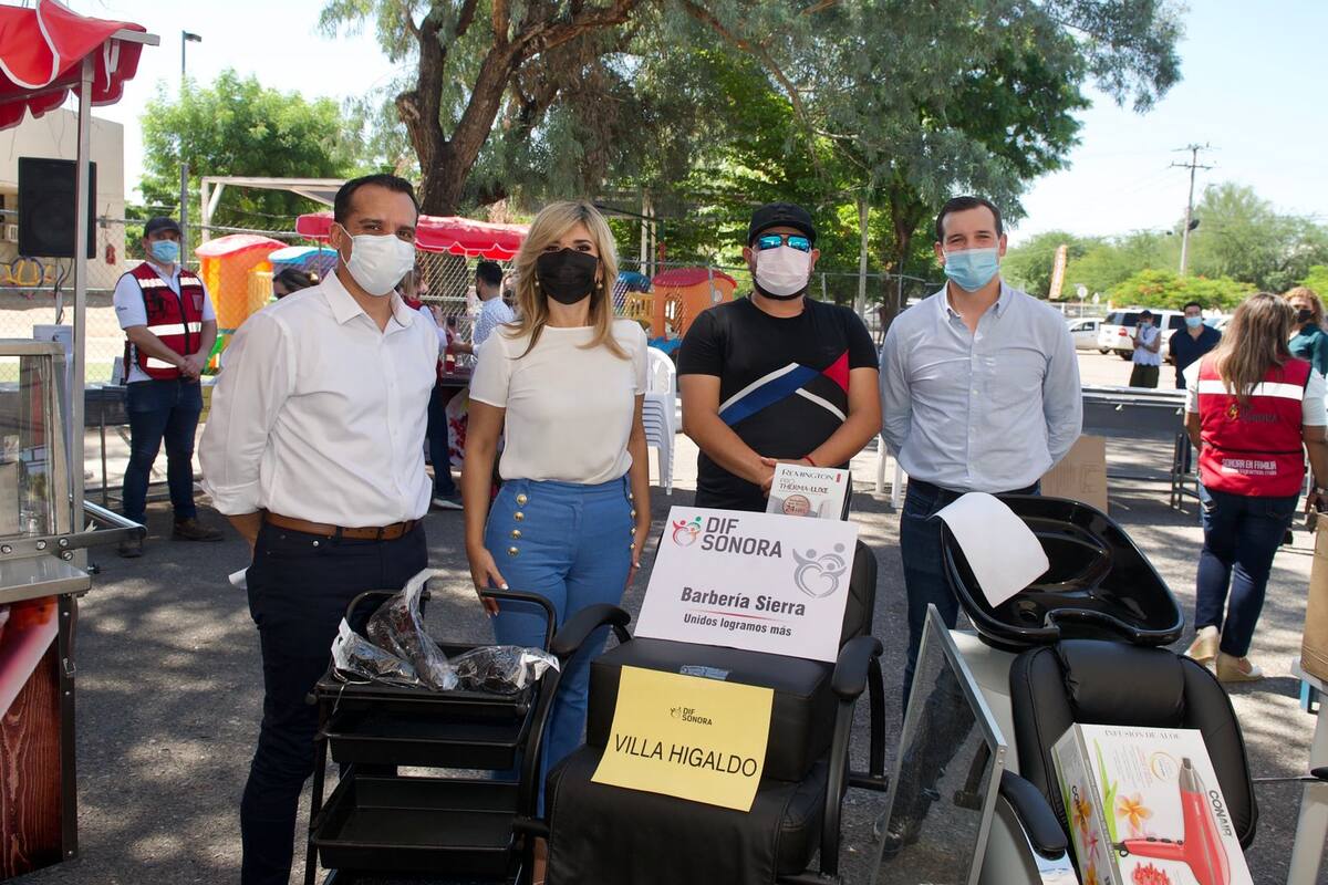 Con capacitación y material busca Claudia Pavlovich Arellano, gobernadora de Sonora apoyar familias