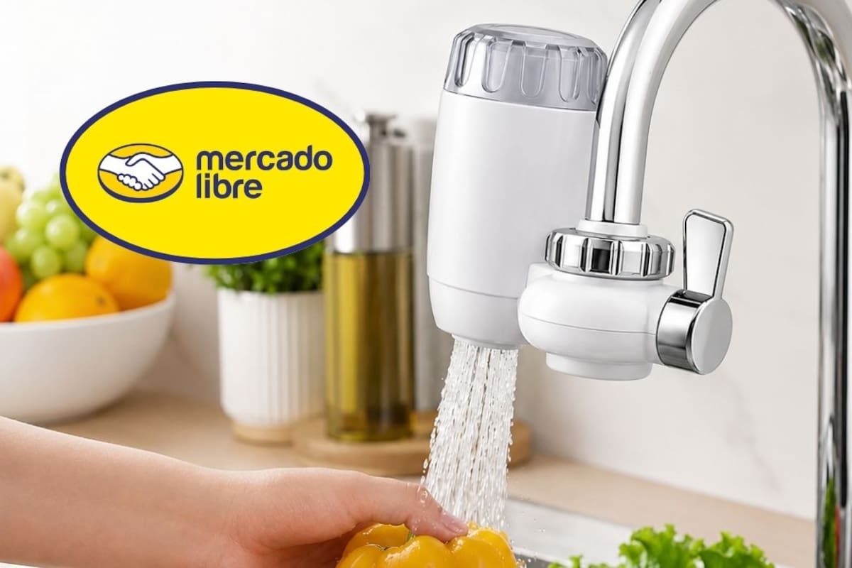 El filtro de agua para grifo Kalei baja de precio a 269 pesos y elimina hasta 99.9% de bacterias sin herramientas
