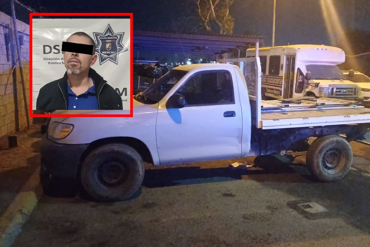 Roba vehículo de constructora y es detenido en Villas del Valle