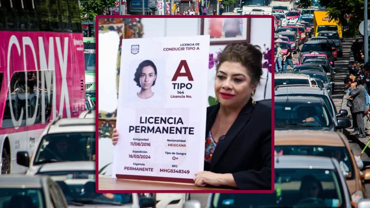 Clara Brugada anuncia el regreso de la licencia de conducir permanente en la capital. FOTO: Especial