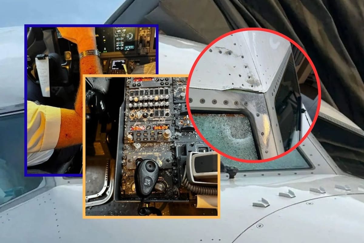 Objeto misterioso impacta avión de United Airlines a 36,000 pies: Piloto herido y aterrizaje de emergencia