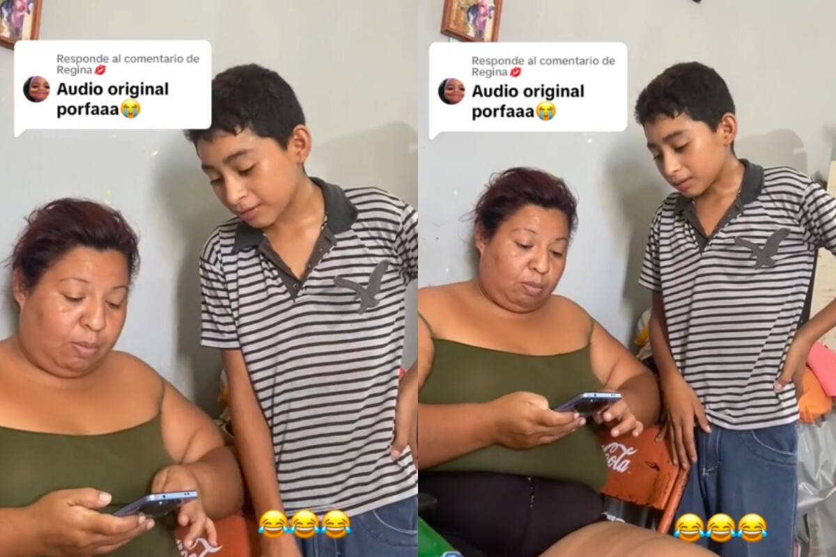 Niño se viraliza en TikTok porque su madre le revisa el celular: “se te borró la sonrisa”
