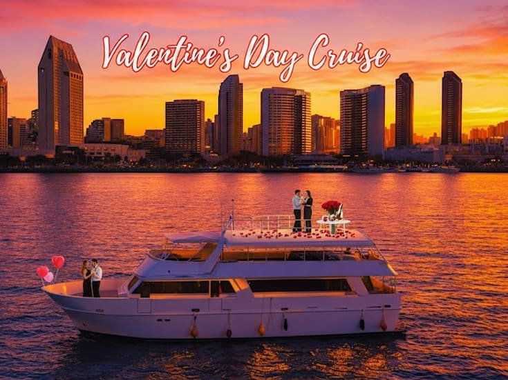 San Valentín en San Diego con paseo en yate por la bahía
