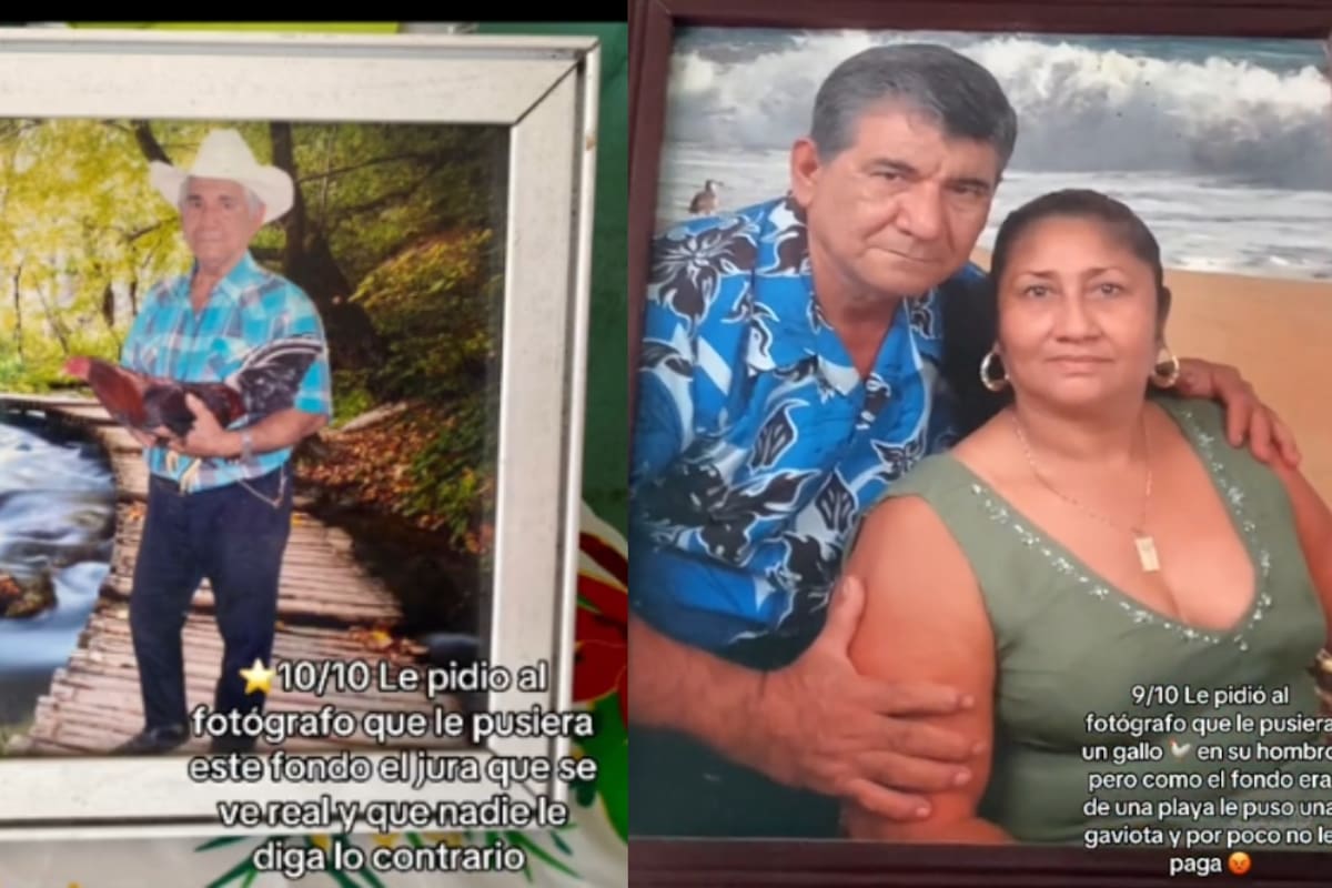 “Él jura que el fondo se ve real”: Joven muestra las inusuales peticiones de edición que su abuelo le hace a los fotógrafos