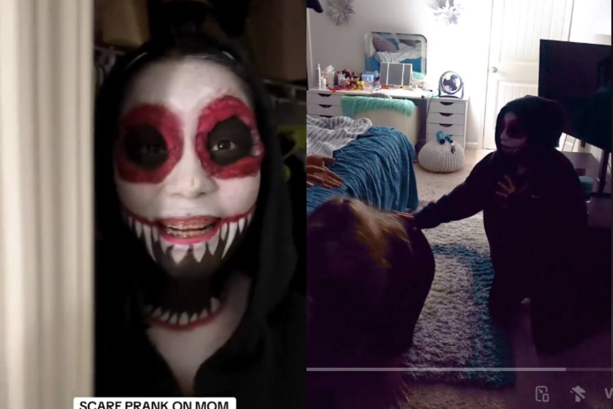 VIDEO: jóvenes casi provocan el desmayo de su madre con una aterradora broma