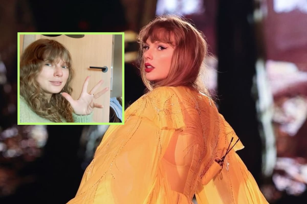 Taylor Swift aparece sin maquillaje y cabello natural en un video detrás de cámaras de “Opalite” para celebrar el número 1 en el Billboard Hot 100