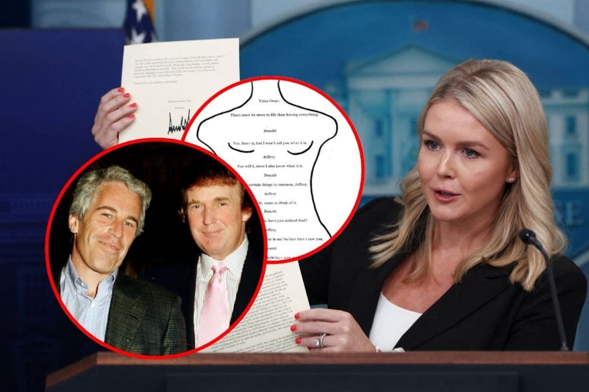 La Casa Blanca propone análisis grafológico para desmentir carta y cheque atribuidos a Donald Trump en documentos sobre Jeffrey Epstein