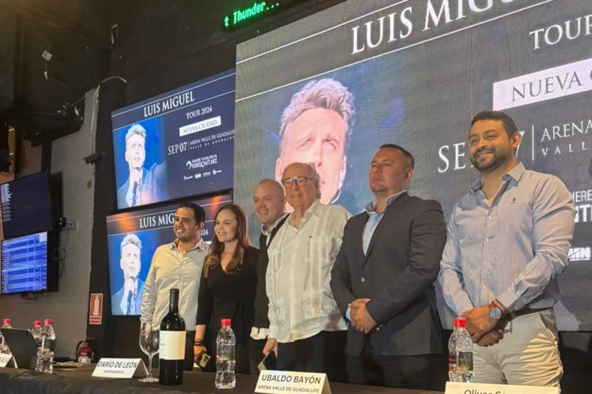 Abre Luis Miguel fecha en el Valle de Guadalupe
