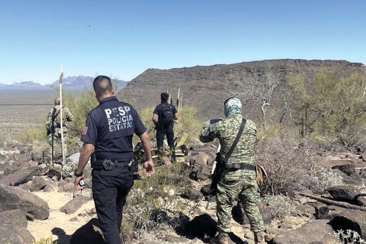 Operativos en la frontera de Nogales y Sonoyta dejan armas aseguradas, vehículo robado recuperado y un punto de halconeo destruido