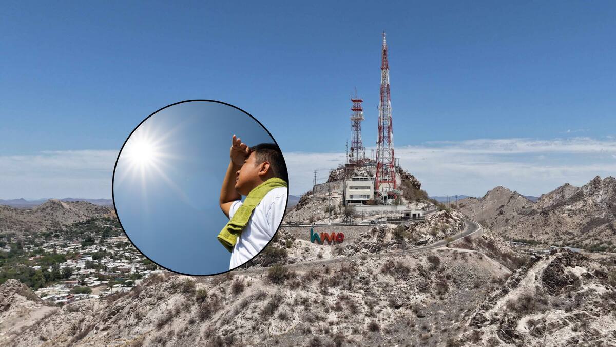 El calor continúa en Hermosillo y Sonora; alivio solo este fin de semana. Foto: Archivo GH y Canvas