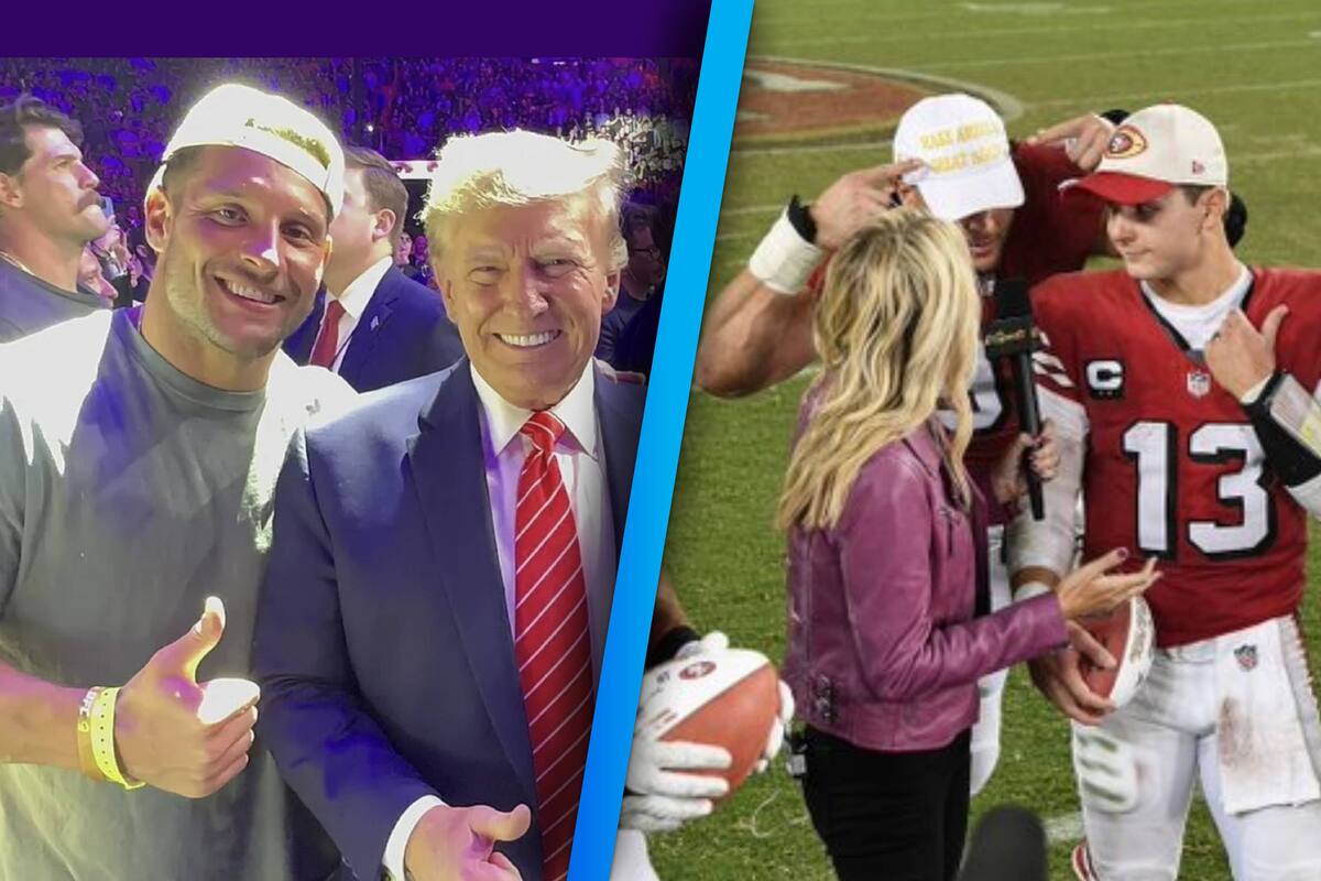 NFL multa a Nick Bosa por usar gorra de apoyo a Donald Trump tras juego