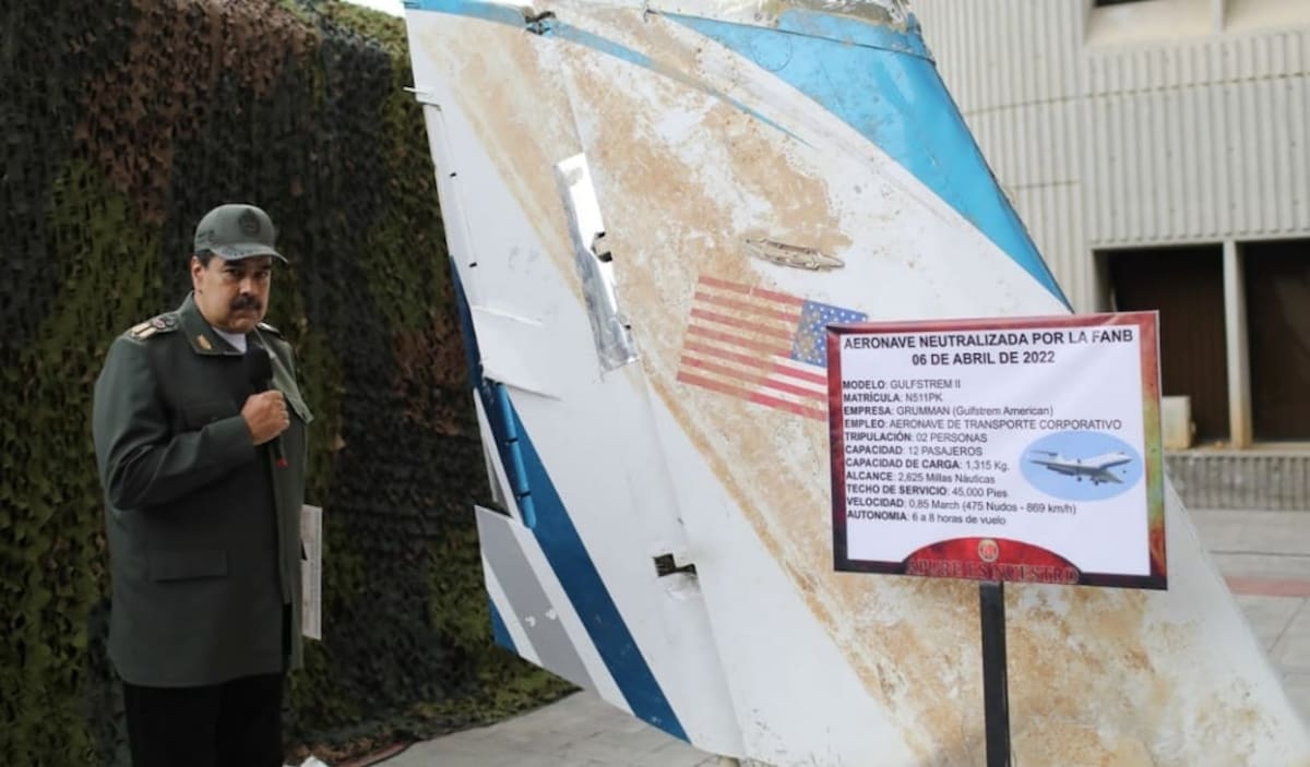 Gulfstream II. Foto: The Bolivarian Navy of Venezuela