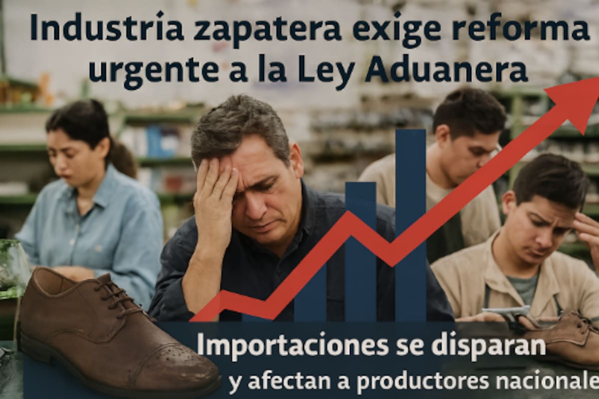 Industria zapatera denuncia abuso de recintos fiscales: importaciones suben 1,700% y exigen reforma urgente a la Ley Aduanera