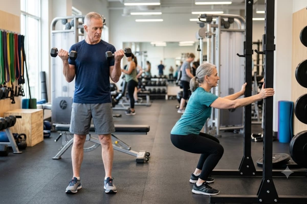Después de los 50, caminar o nadar ya no cubre todas las necesidades del cuerpo, los especialistas recomiendan entrenar fuerza dos veces por semana para frenar la pérdida muscular, proteger los huesos y conservar la autonomía