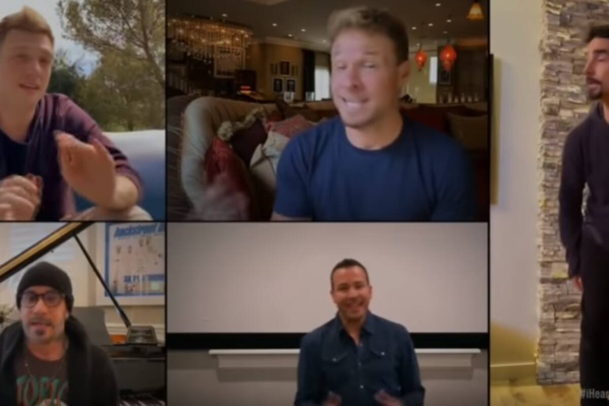 Los Backstreet Boys se reunieron virtualmente para el iHeartRadio's Living Room