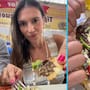 Turista española que viaja por el mundo para comer insectos peligrosos relata que en México terminó enferma del estómago después de probar su gastronomía (VIDEO)